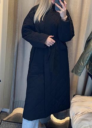 Пальто стьобане mango