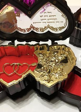 Нова скринька музична багаторівнева вінтажна для коштовностей із мелодіями "історія кохання" "к елізе" з кф "титанік"