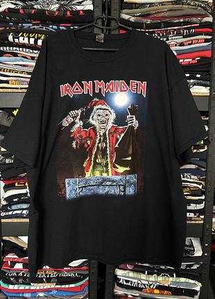 Чоловіча футболка мерч iron maiden новорічний розмір 3xl
