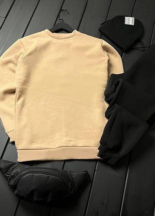 Чоловічі зимові сети різних кольорів світшот, штани, шапка, бананка