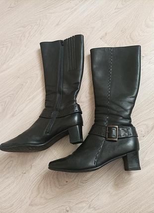 Сапоги кожаные, демисезонные, р 4 (37/38)