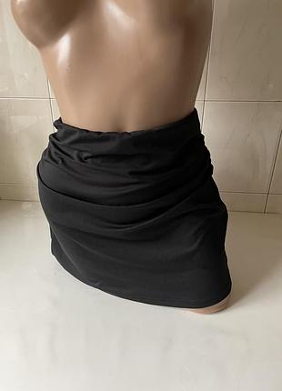 Мини  юбка черная