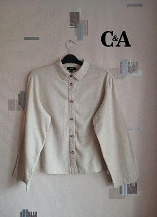 Сорочка з коміром на гудзиках з вільними широкими рукавами блуза блузка