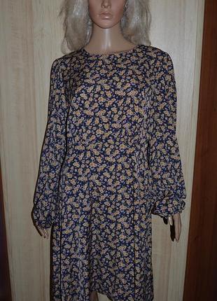Асимметричное платье в цветы shein, размер l