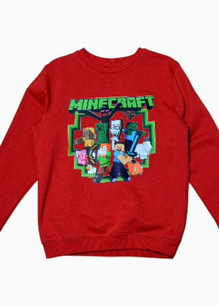 Стан нового .
красная толстовка свитшот minecraft tu на мальчика 9 лет.