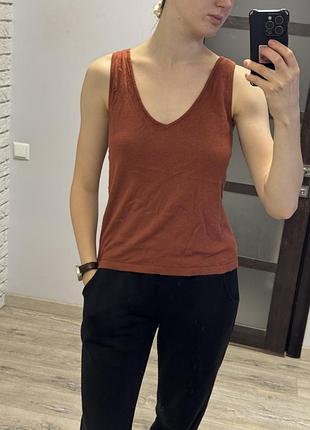 Майка трикотажна з домішком шерсті