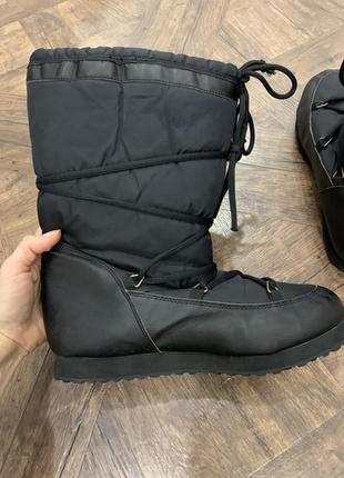 Зимові чоботи, дутики на шнурівці, розмір 39-407 фото