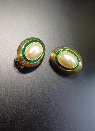 Клипсы винтаж сплав эмали имеют вес