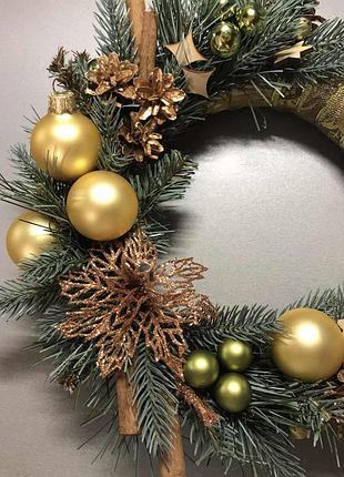 Рождественский венок новогодний венок на дверь