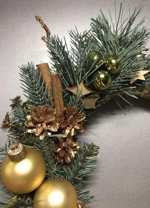 Рождественский венок новогодний венок на дверь