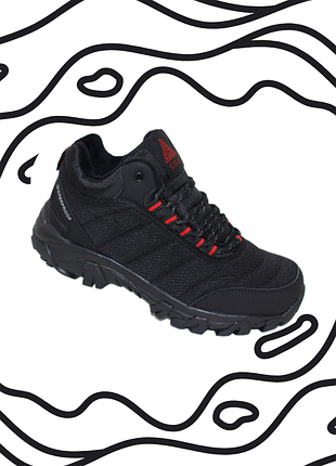 Чорні чоловічі зимові кросівки на хутрі