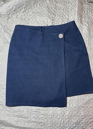 Стильна утеплена   спідниця із вовни