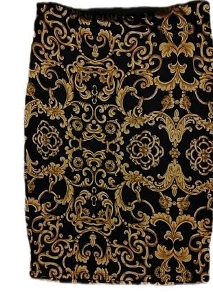 Юбка прямая трикотаж