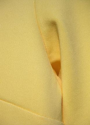 Красивое плотное жёлтое ярусное платье savida 6