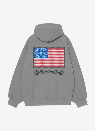 Сіре худі хром хартс