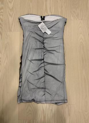 Сукня міні krazy з сіткою і відкритими плечима2 фото