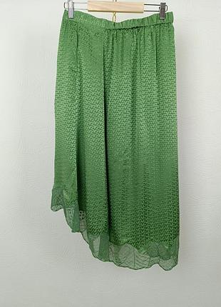 Женская шелковая юбка zadig & voltaire joslin zv printed silk midi skirt