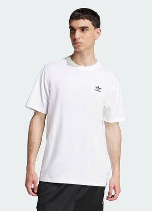 Чоловіча біла футболка trefoil essentials adidas ji8544