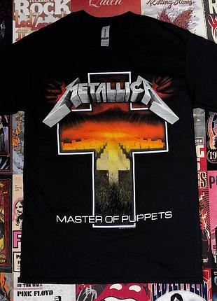 Футболка металіка довга металлика металика metallica master of puppets чорна майка кроп топ metalica