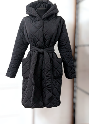 Пальто стеганное демисезонное