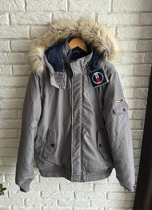 Чоловіча зимова куртка парка бомбер tommy hilfiger