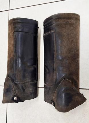 Краги, гетры, гамаши (кожа) конские.