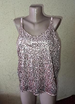 Майка с пайетками