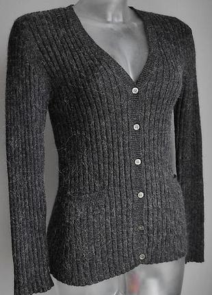 Jigsaw кардиган кофта альпака вовна мохер лапша резинка гумка