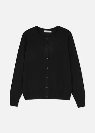 Кардиган джемпер чорний кардиган на ґудзиках primark l