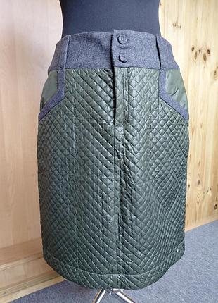 Стеганая юбка на подкладке adolfo dominguez, размер 40