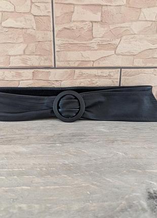 Винтажный женский черный пояс ремень  w germany размер s-m кожа