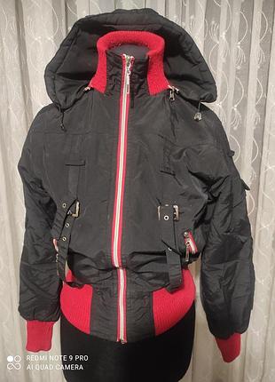 Фирменная теплая куртка бомбер diesel 46р