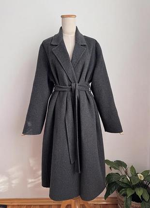 Пальто халат під пояс mango