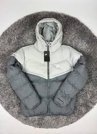 Пуховик nike storm-fit сіра