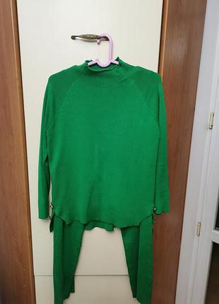 Трикотажный костюм двойка, кофта + штаны, s-m