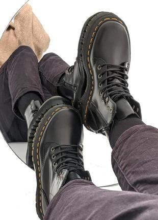 Ботинки от dr. martens jadon zip black smooth