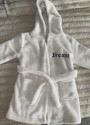 Дитячий халат білий