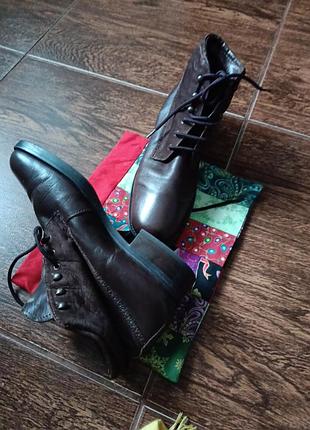 Gino ventori черевики жіночі коричневі вінтажні