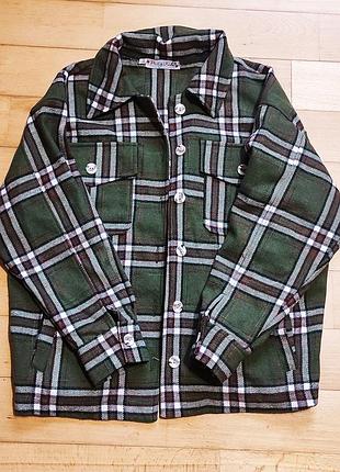 Рубашка в клетку тепла 140см