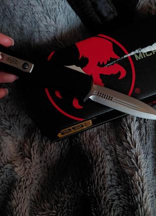 Нож microtech hera ll dagger d2 stonewash 2