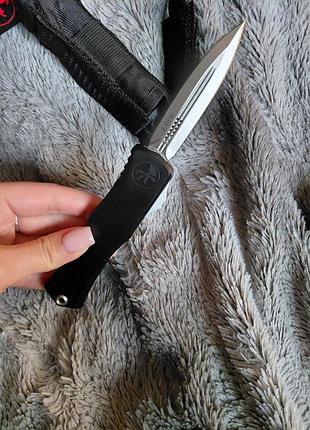 Нож microtech hera ll dagger d2 stonewash 4