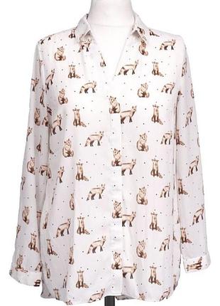 Фантастична сорочка блуза з лисичками 🦊