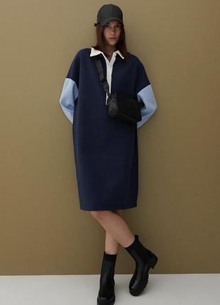 Різнокольорова сукня оверсайз світшот байка reserved