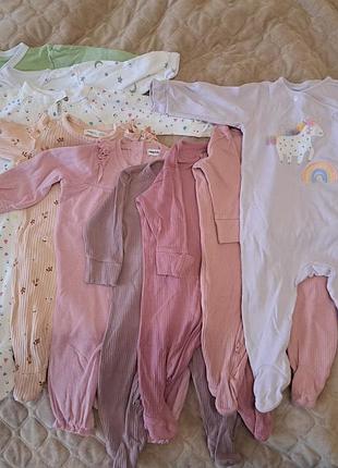 Набор человечков слипов (9шт) некст и другие 68размер