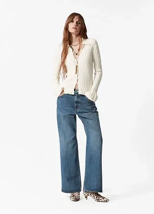 Кардиган женский &amp; other stories knitted collar cardigan / xs