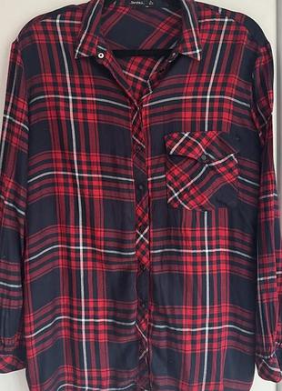 Cорочка жіноча тепла в клітинку