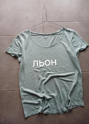 Качественная льняная футболка