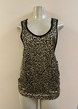 Майка-борцовка metallic gold asos