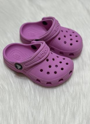 Оригінальні дитячі crocs c-6 для дівчинки (14 см устілка)