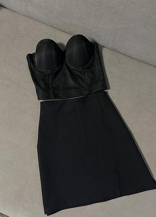 Міні спідниця з розрізом 5